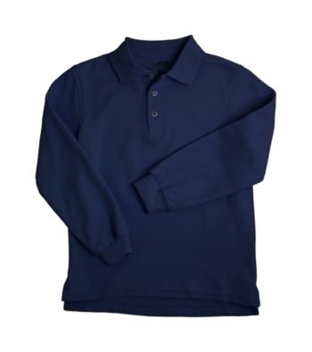 French Toast® Boys' 2T-20 Navy Long Sleeve Pique Polo