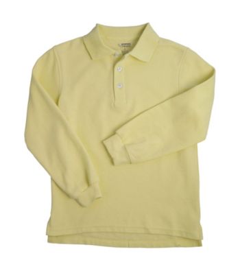 French Toast® Boys' 2T-20 Yellow Long Sleeve Pique Polo