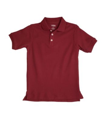 French Toast® Boys' 2T-20 Burgundy Short Sleeve Pique Polo