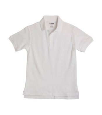 French Toast® Boys' 2T-20 White Short Sleeve Pique Polo