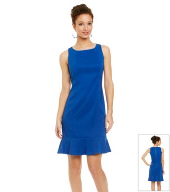 AGB® Ruffle Trim Sheath Dress