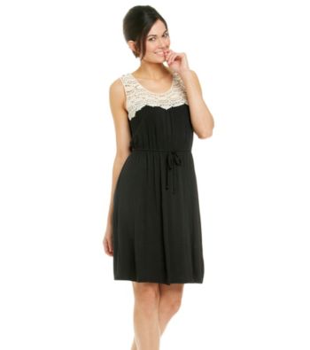Sangria™ Lace Bodice Knit Dress