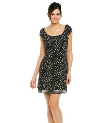 Sangria® Dot Stripe Reversible Knit Dress