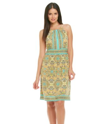 London Times® Print Knit Dress