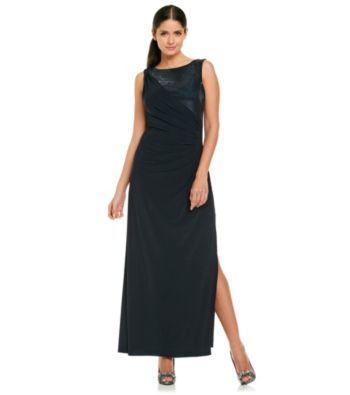 R&M Richards® Sequin Knit Long Dress