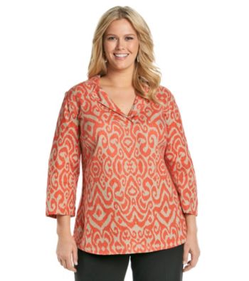 Jones New York Signature® Plus Size Printed Slim Tunic