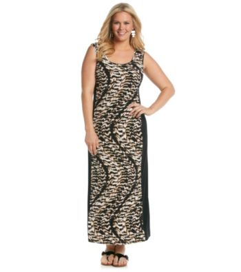 Calvin Klein Plus Size Printed Maxi Dress