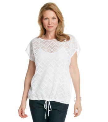 Ruby Rd.® Petites' Crochet Top