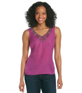 AGB® Petites' Embellished Tank Top