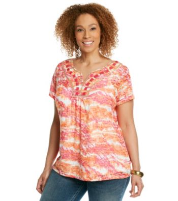 Ruby Rd.® Plus Size Tie-Dye Top