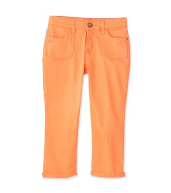 Jessica Simpson Girls' 7-16 Coral Nightingale Double Roll Crops