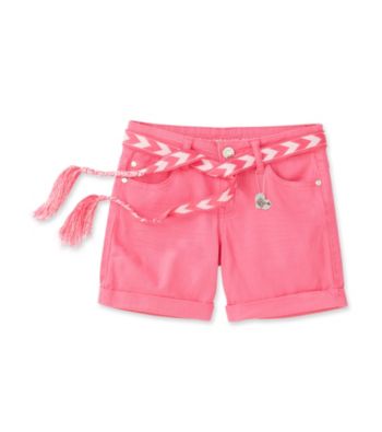 Celebrity Pink Girls' 7-16 Roll Cuff Shorts with Belt