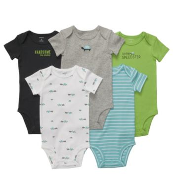 Carter's® Baby Boys' Blue/Green 5-pk. Short Sleeve Bodysuits
