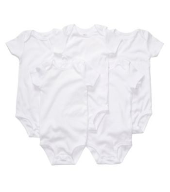 Carter's® Baby White 5-pk. Short Sleeve Bodysuits