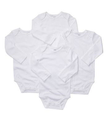 Carter's® Baby White 4-pk. Long Sleeve Bodysuits