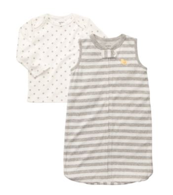 Carter's® Baby Grey/Ivory 2-pc. Sleepbag Set