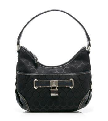 Nine West® Charcoal/Black 9's Jacquard Small Hobo