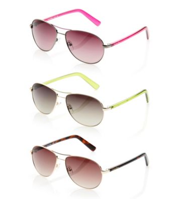 Calvin Klein Full Rim Aviator Sunglasses
