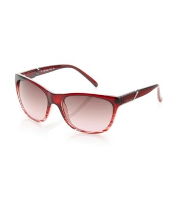 Calvin Klein Red Wine Square Wayfarer Sunglasses