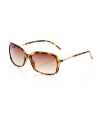 Calvin Klein Dark Tortoise Rectangle Sunglasses