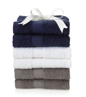 LivingQuarters 6-pk. Back to School Cotton Washcloths