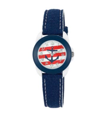 Sprout® Nautical Themed Blue Organic Cotton Eco-Friendly Sprout Watch