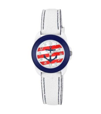 Sprout® Nautical Themed WhiteOrganic Cotton Eco-Friendly Sprout Watch