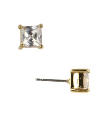 Nine West® Small Goldtone Cubic Zirconia Stud Earrings