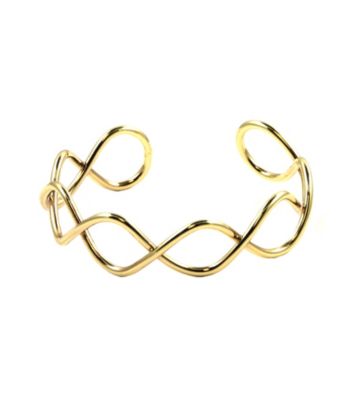 Nine West® Infinity Designed Goldtone Cuff Bracelet
