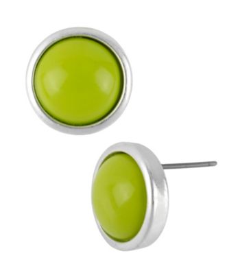 Kenneth Cole® Lime Green Round Stud Earrings