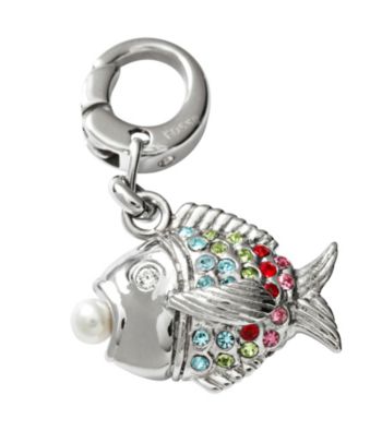 Fossil® Silvertone Fish Charm