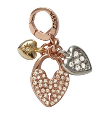Fossil® Multi-Colored Heart Cluster Charm