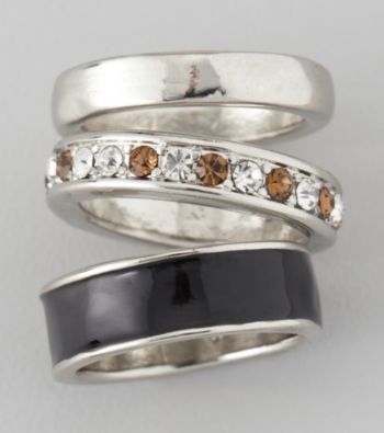 Guess Three Ring Band Set