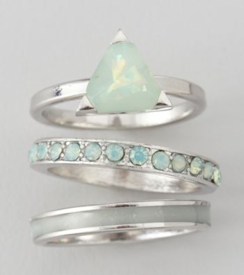 Guess Three Ring Band Set