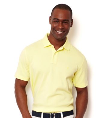 Nautica® Men's Short Sleeve Solid Interlock Polo