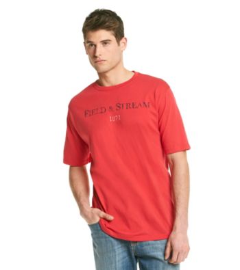 Field & Stream® Men's Red Coral F & S Logo Graphic Tee