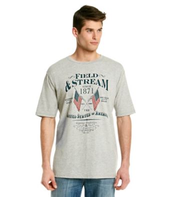 Field & Stream® Men's Grey Heather Short Sleeve 