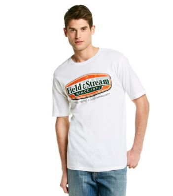 Field & Stream® Men's Short Sleeve White 