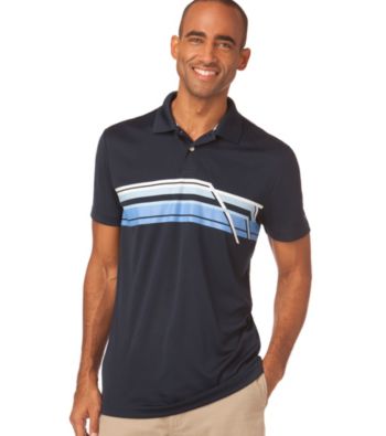 Chaps® Men's Night Sky Short Sleeve Augusta Lake Striped Golf Polo