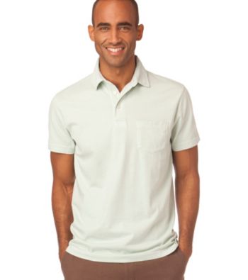 Chaps® Men's Summer Mint Short Sleeve Havana Lounge Polo