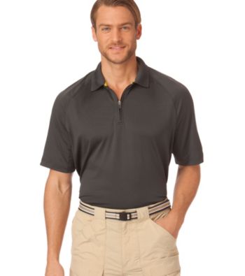 Chaps® Men's Tar Short Sleeve Solid Cenote Performance Polo