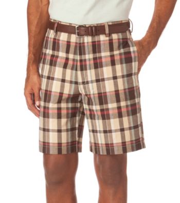 Chaps® Men's Moosewood Plaid Flat Front Short