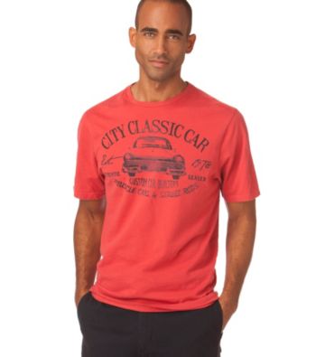 Chaps® Men's Cardinal Red Classic Short Sleeve Car Tee