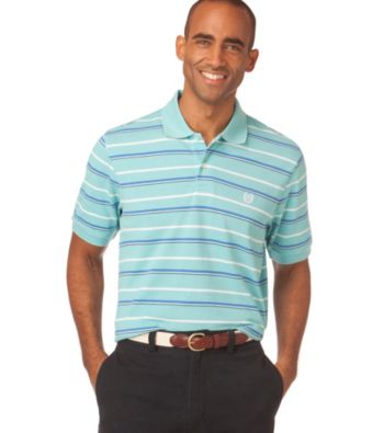 Chaps® Men's Big & Tall Short Sleeve Sandy Bay Striped Polo