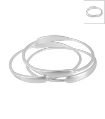 Kenneth Cole® Silvertone Sculputural Multi Bracelets