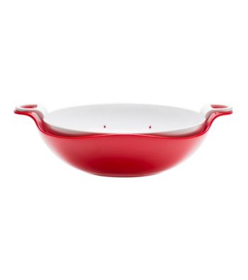 Zak Designs® 2 pc Red Luna Shallow Colander and Bowl Set