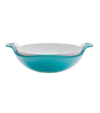 Zak Designs® 2 pc Azure Luna Shallow Colander and Bowl Set