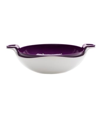 Zak Designs® 2 pc Grape Luna Shallow Colander and Bowl Set