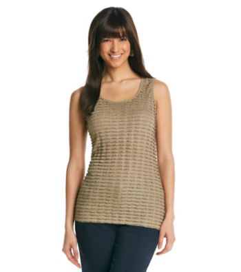 Notations® Scoop Neckline Shimmer Eyelash Top