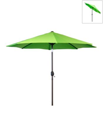 International Concepts 9' Lime Green Market Umbrella with Steel Pole